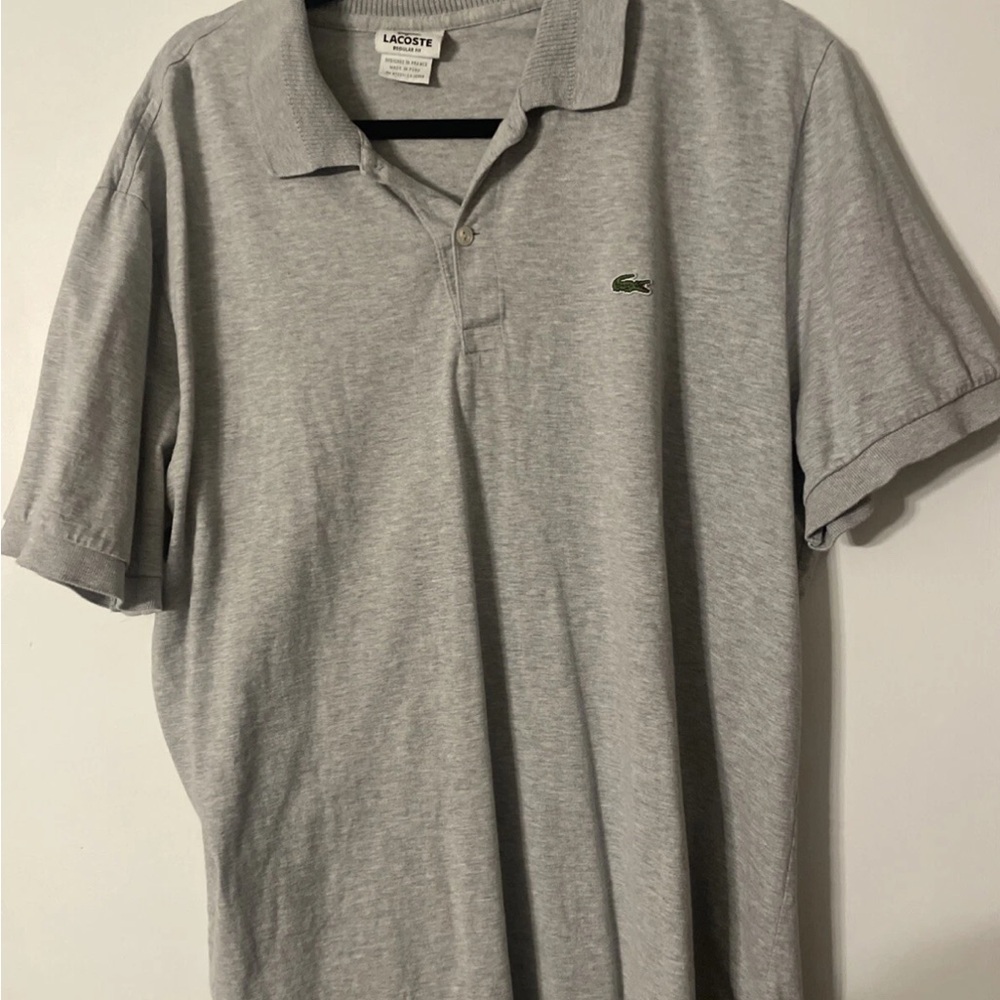 Lacoste Men's Polo Shirt in Light Gray
